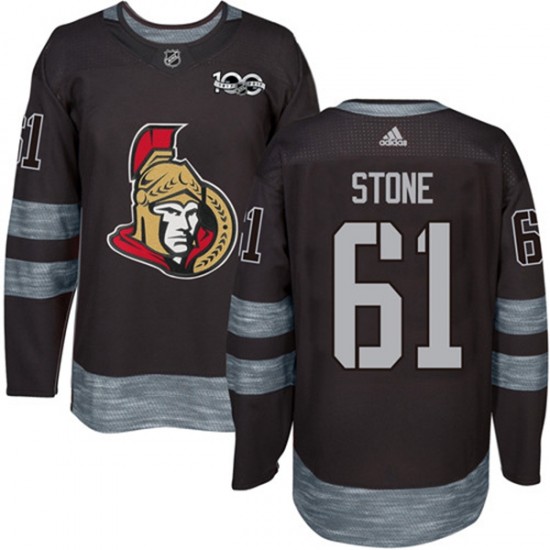 Ottawa Senators NHL Drakt Mark Stone 61 1917-2017 100th Anniversary Adidas Black Authentic
